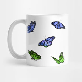 Grassy Fields Butterflies Sticker Pack Mug